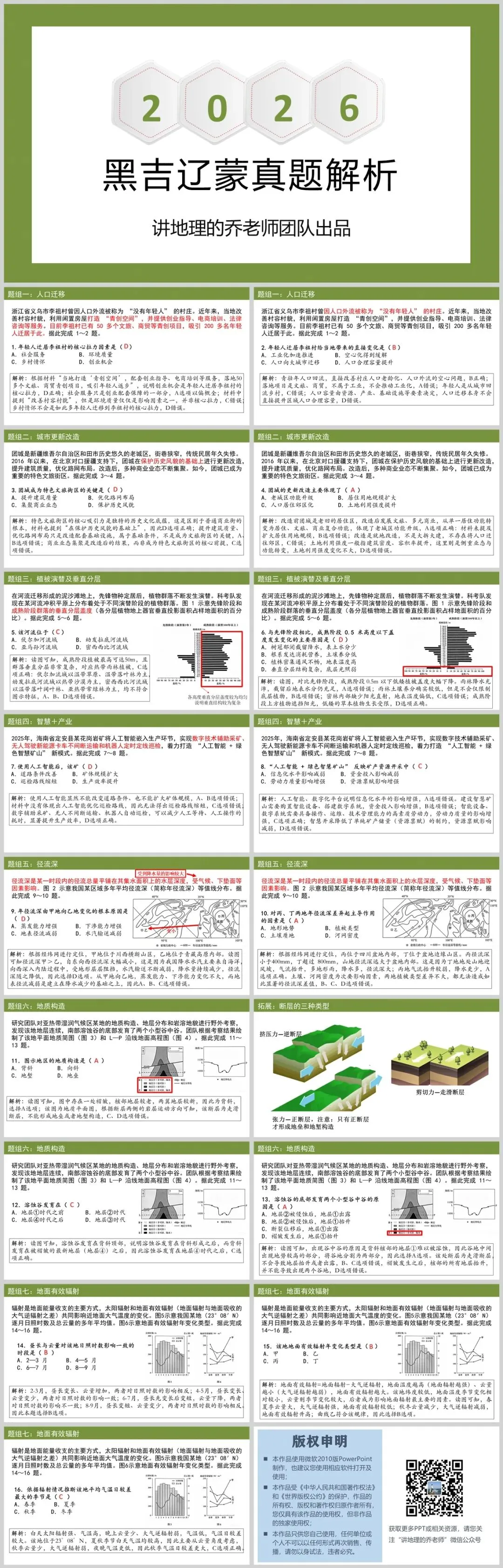 2026年黑吉辽蒙高考地理真题解析(选择题官方答案),网传答案有两题错误-第1张图片-四季读书网