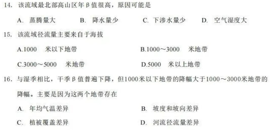 云南省2026年高考地理试卷逐题分析-第11张图片-四季读书网 云南省2026年高考地理试卷逐题分析-第11张图片-四季读书网