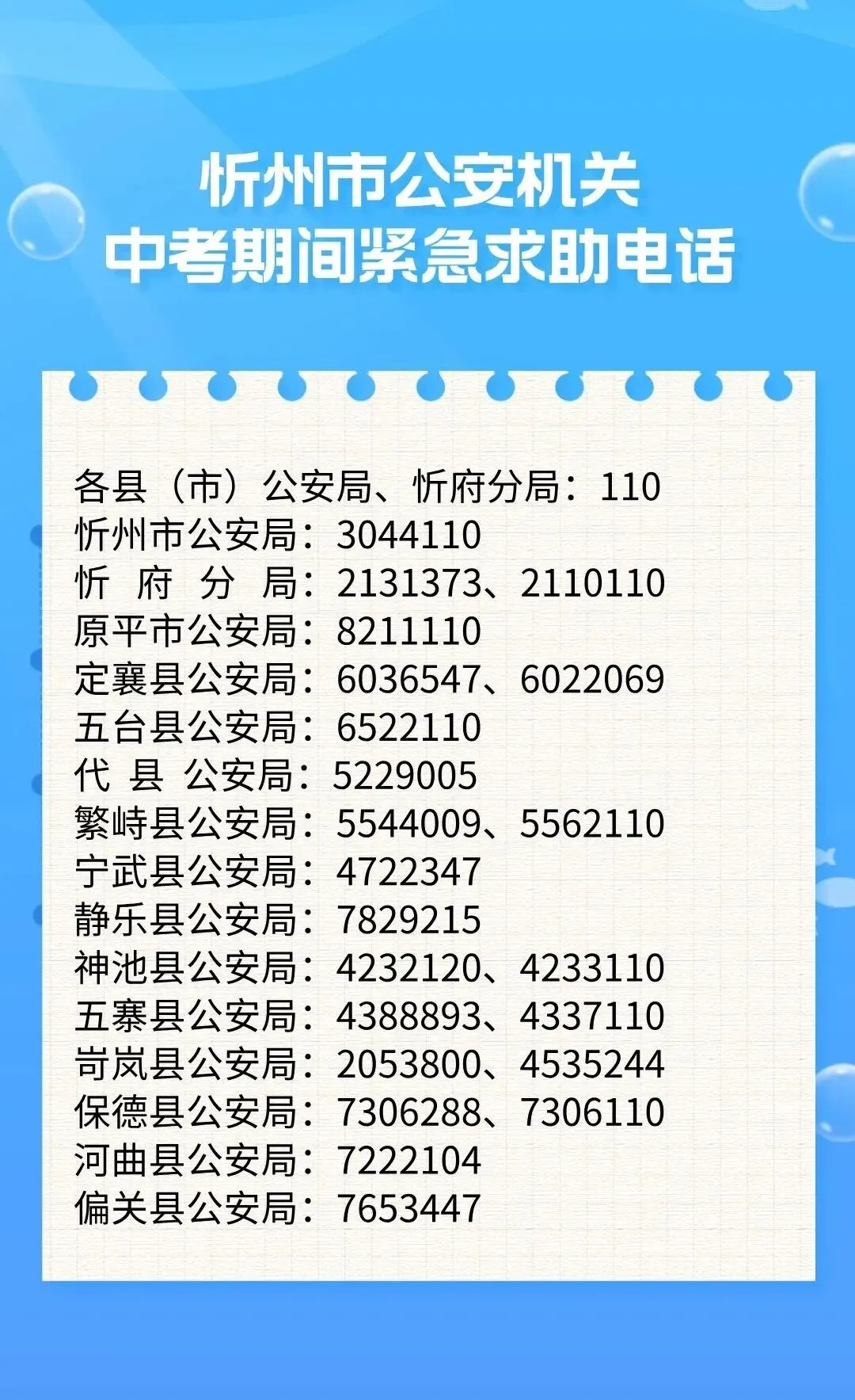 忻州公安推出护航中考13项便民措施-第4张图片-四季读书网