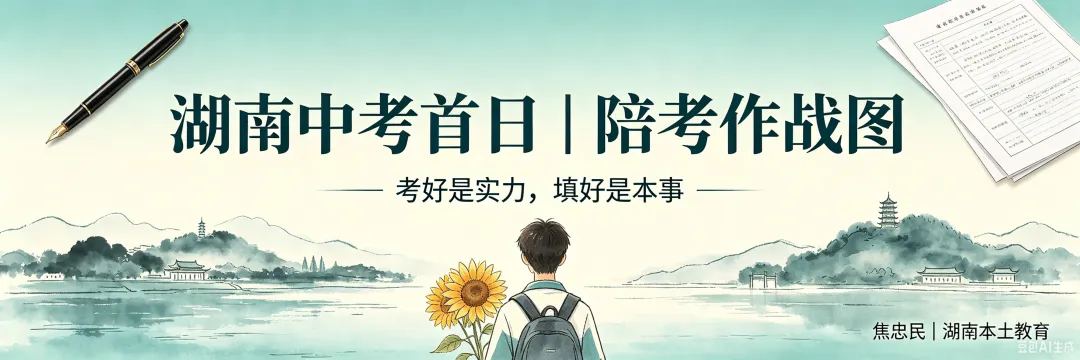湖南中考首日|请家长立刻收好这份“陪考作战图”-第1张图片-四季读书网