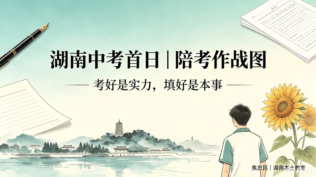 湖南中考首日|请家长立刻收好这份“陪考作战图”-第2张图片-四季读书网