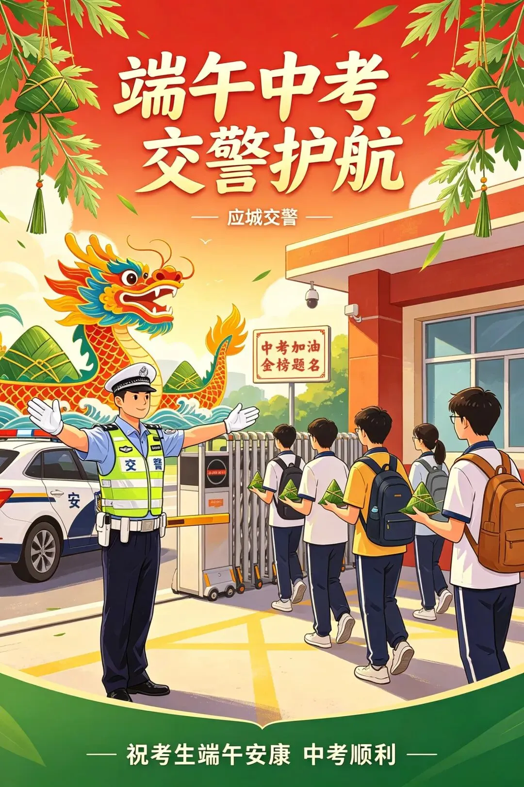 当端午遇上中考|应城交警发布“两公布一提示”-第30张图片-四季读书网