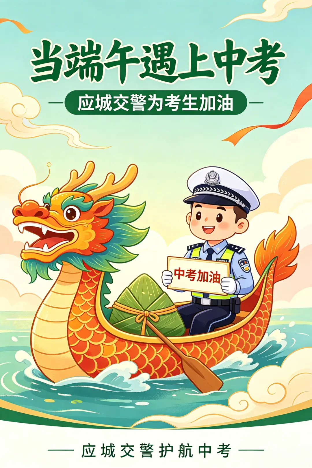 当端午遇上中考|应城交警发布“两公布一提示”-第31张图片-四季读书网