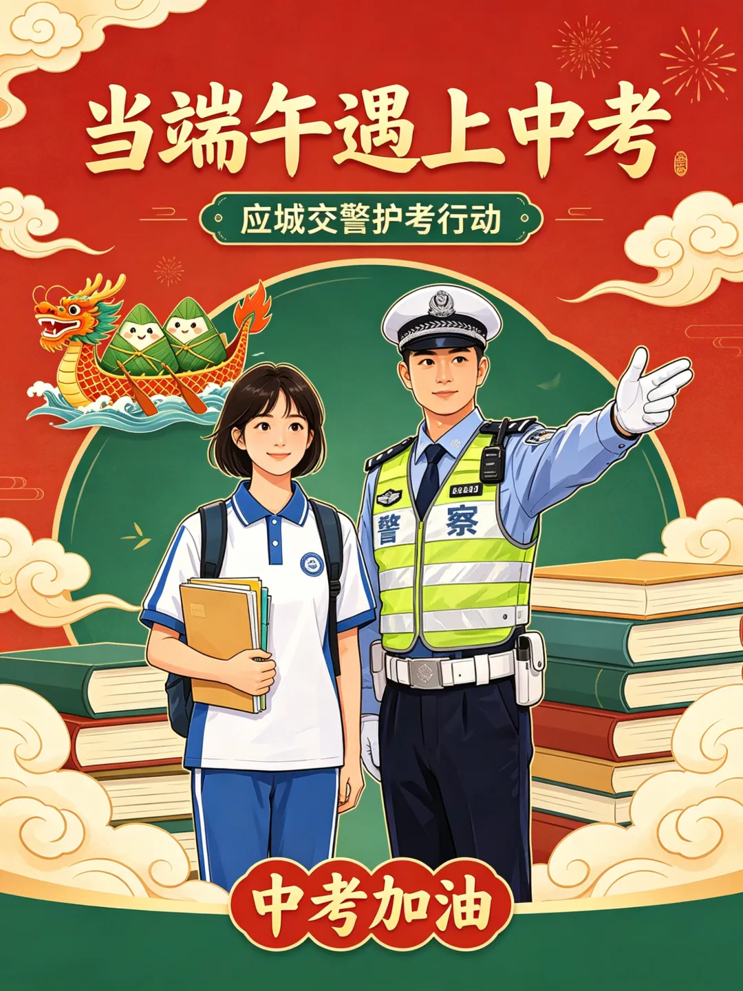 当端午遇上中考|应城交警发布“两公布一提示”-第54张图片-四季读书网