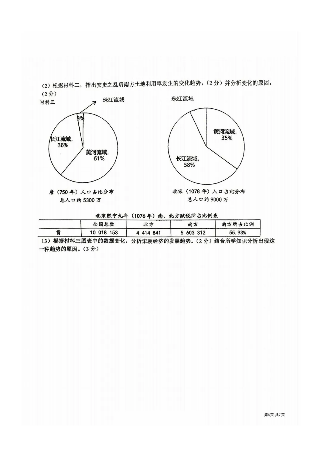 哈47中七年级下期中考试卷+答案【2025-2026】【历史】【高清电子版】-第7张图片-四季读书网