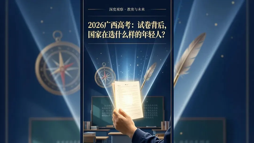 2026广西高考:试卷背后,国家在选什么样的年轻人?-第1张图片-四季读书网 2026广西高考:试卷背后,国家在选什么样的年轻人?-第1张图片-四季读书网
