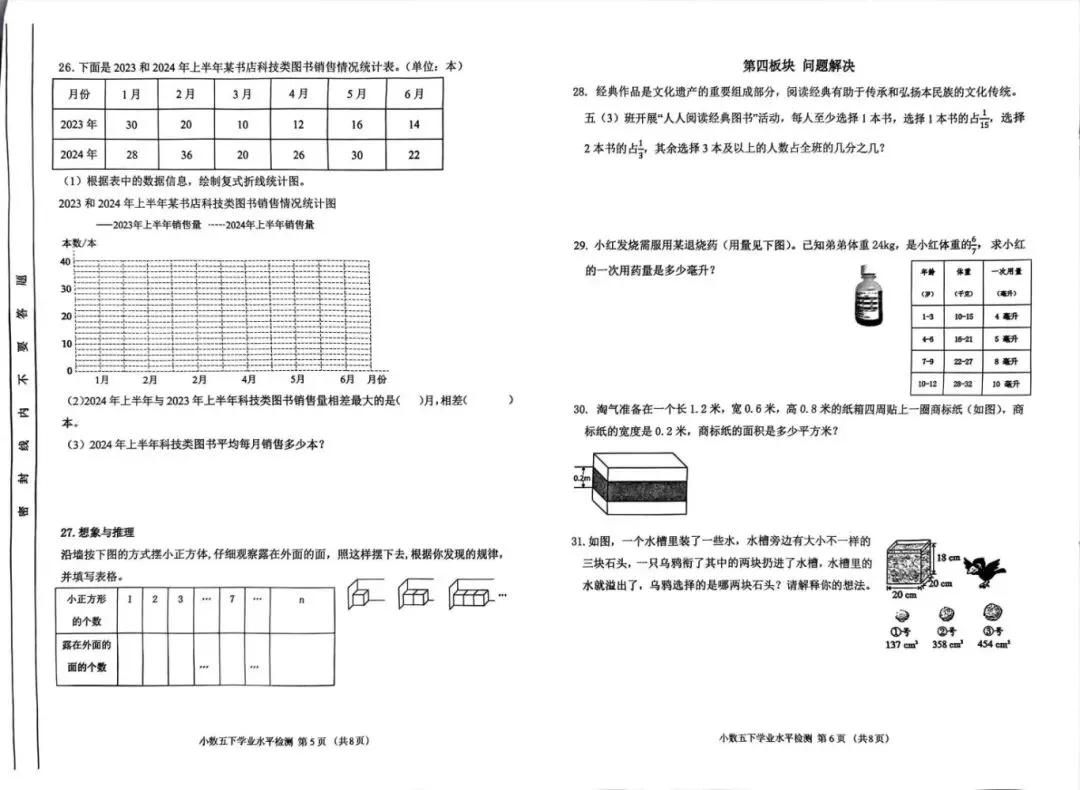 成都各区小学三—六年级下期期末测评真题试卷汇总-第35张图片-四季读书网 成都各区小学三—六年级下期期末测评真题试卷汇总-第35张图片-四季读书网
