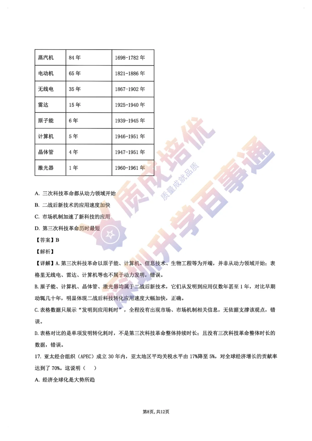 最新!深中三模全科真题解析出炉!-第70张图片-四季读书网 最新!深中三模全科真题解析出炉!-第70张图片-四季读书网