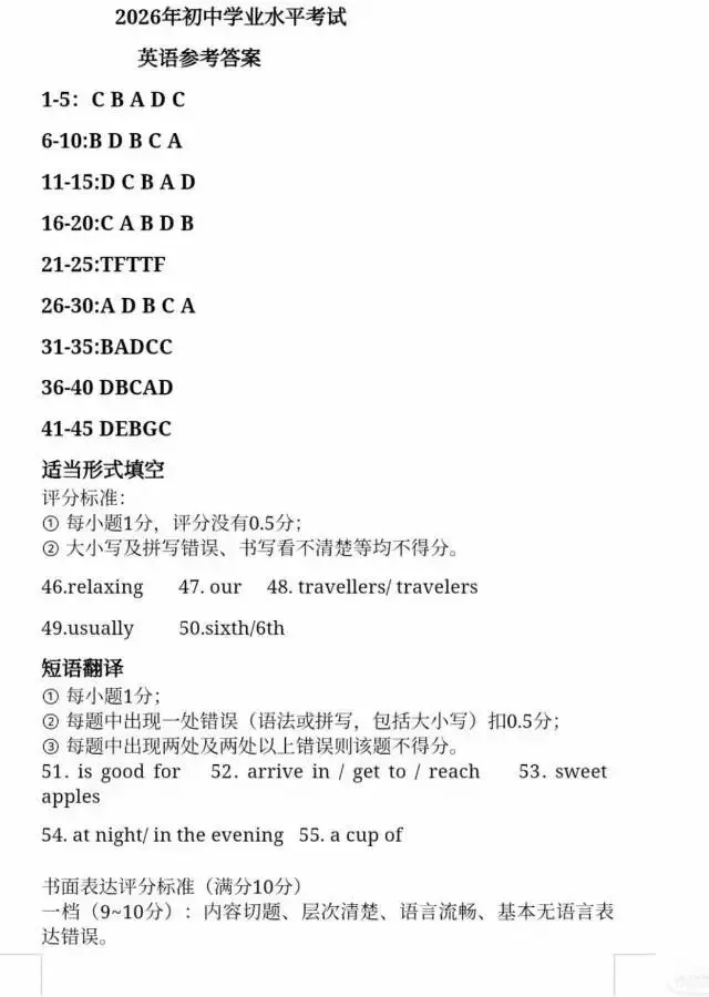 2026年云南中考全科试卷及答案-第47张图片-四季读书网 2026年云南中考全科试卷及答案-第47张图片-四季读书网