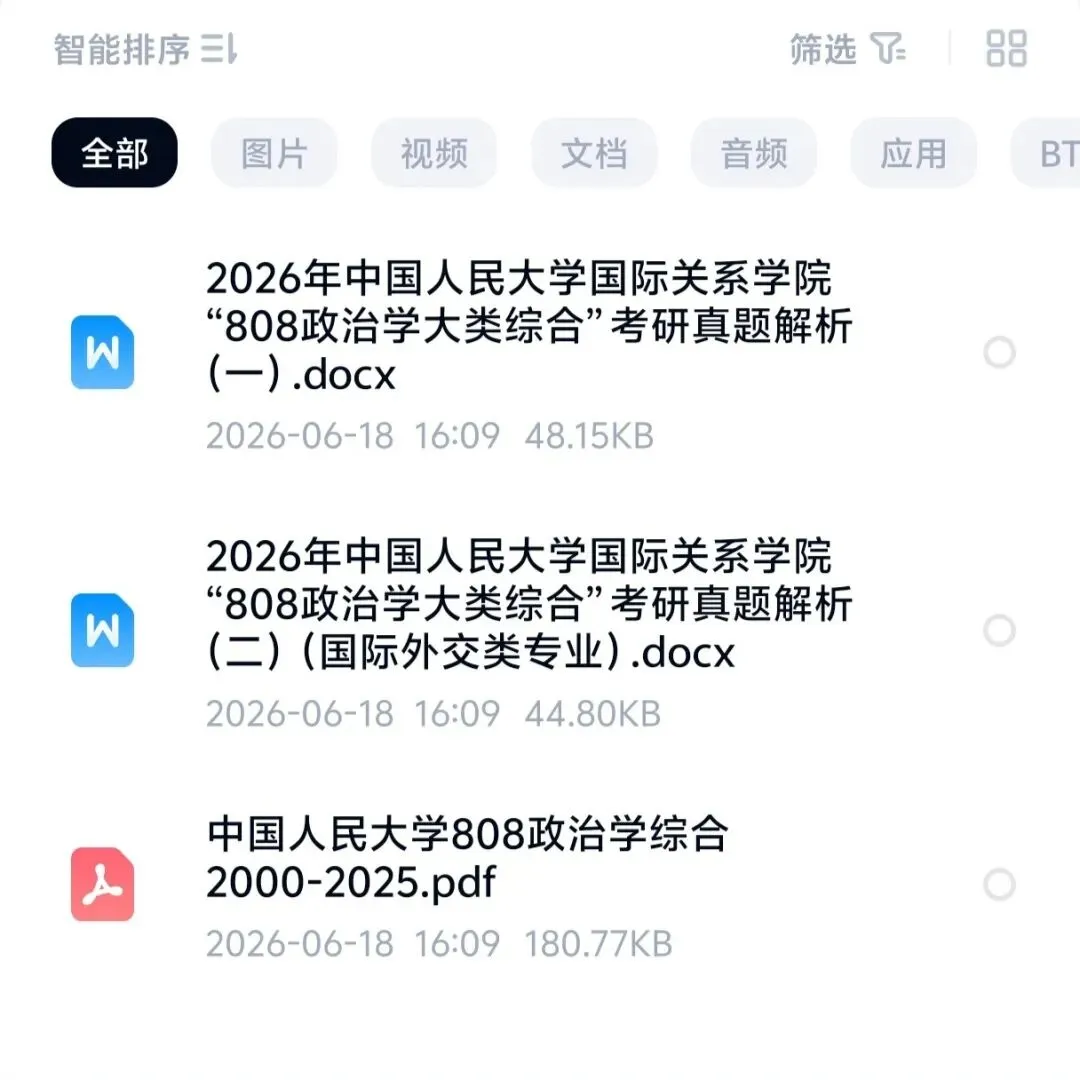 中国人民大学人大政治学考研真题整理|625+808(2000-2026)备考资料合集-第3张图片-四季读书网
