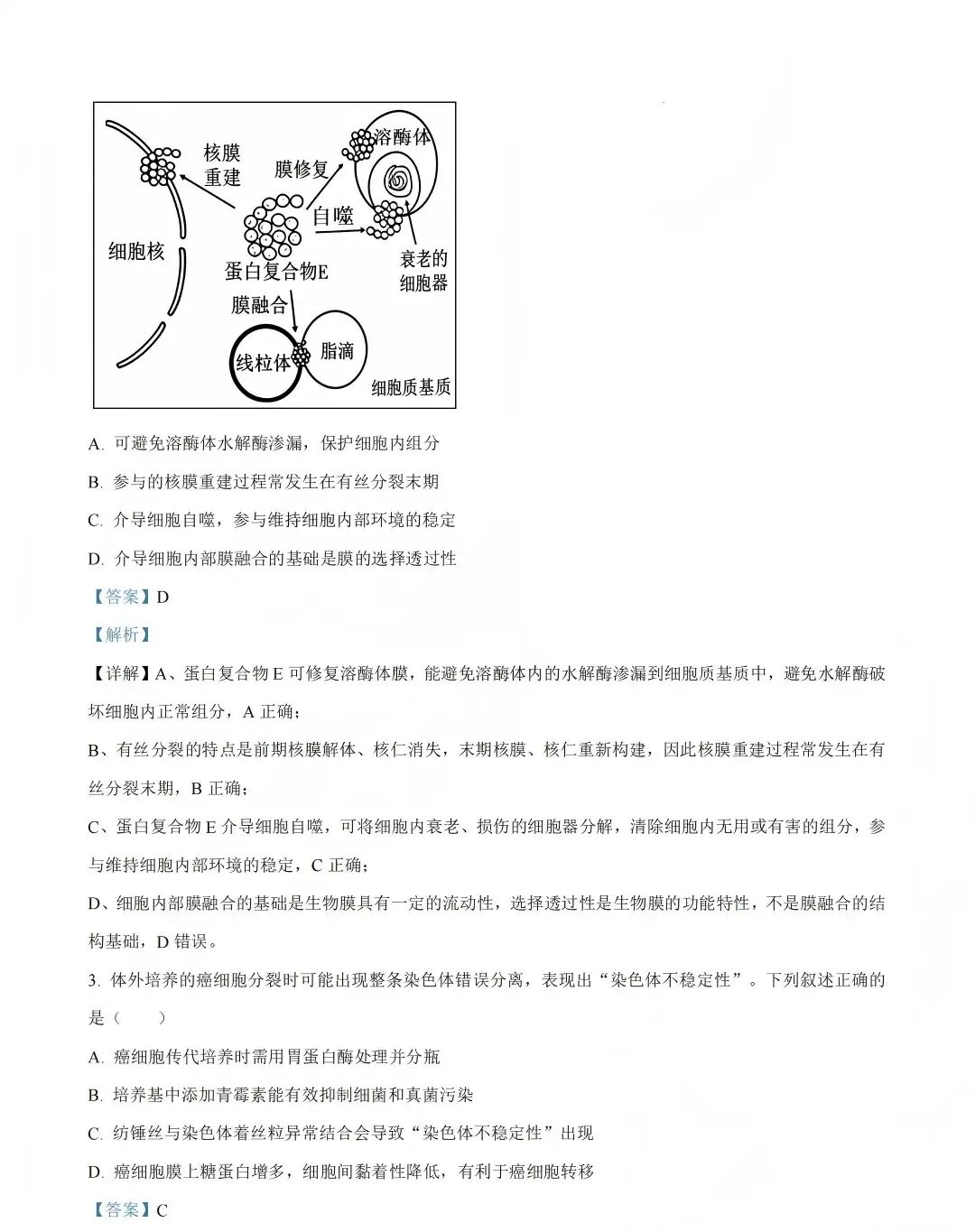 2026年山西省高考真题(全国II卷)真题试卷+答案(已更新生物,地理,政治)-第5张图片-四季读书网