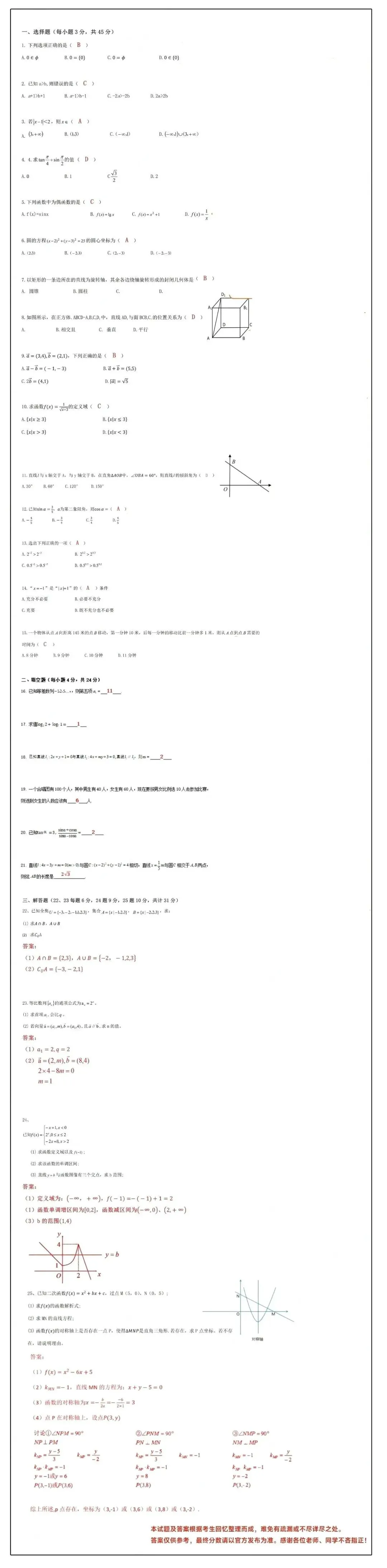 学考什么时候查成绩?2026年中职真题回忆版!-第4张图片-四季读书网