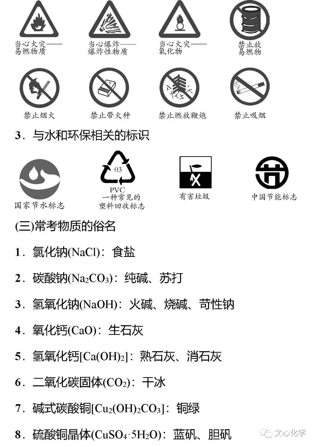 中考化学八大基础知识点背记清单,必考!-第3张图片-四季读书网