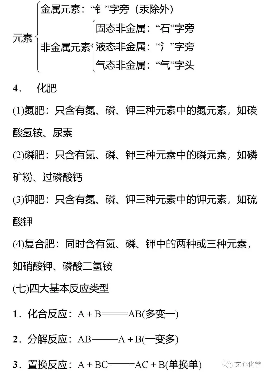 中考化学八大基础知识点背记清单,必考!-第10张图片-四季读书网