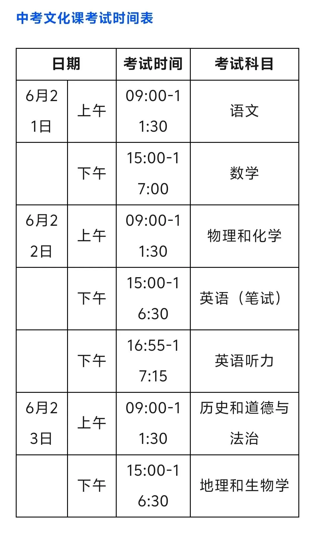 葫芦岛中考时间路段封闭管理公告-第1张图片-四季读书网