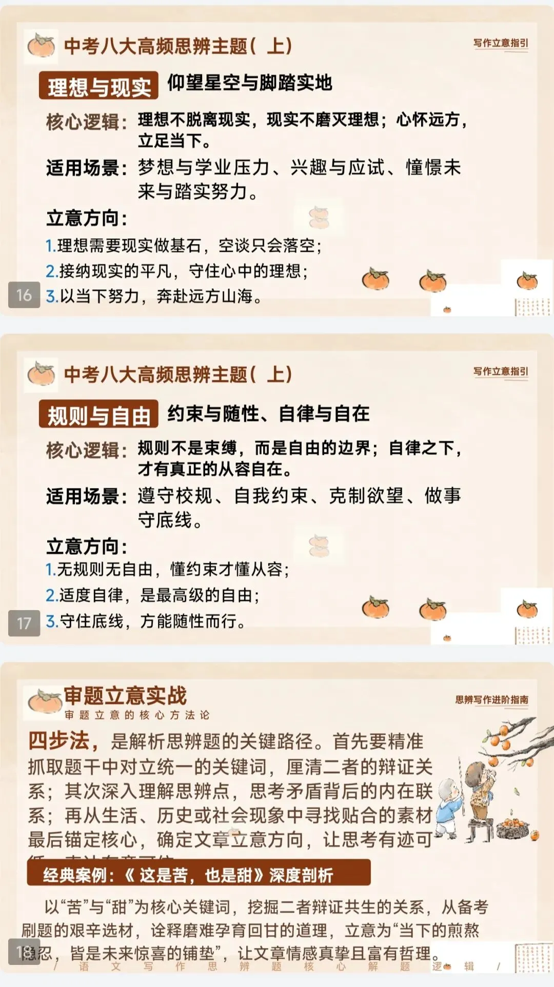 中考八大高频思辨主题作文|思辩写作技巧指导|全套中考思辨作文课件|附20篇思辨范文| 冲刺2026|吃透思辨立意,作文稳稳冲进高分档-第6张图片-四季读书网