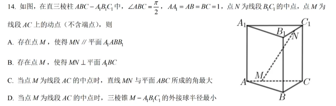 2026年6月温州市高中学业水平模拟考试数学试卷答案解析-第11张图片-四季读书网