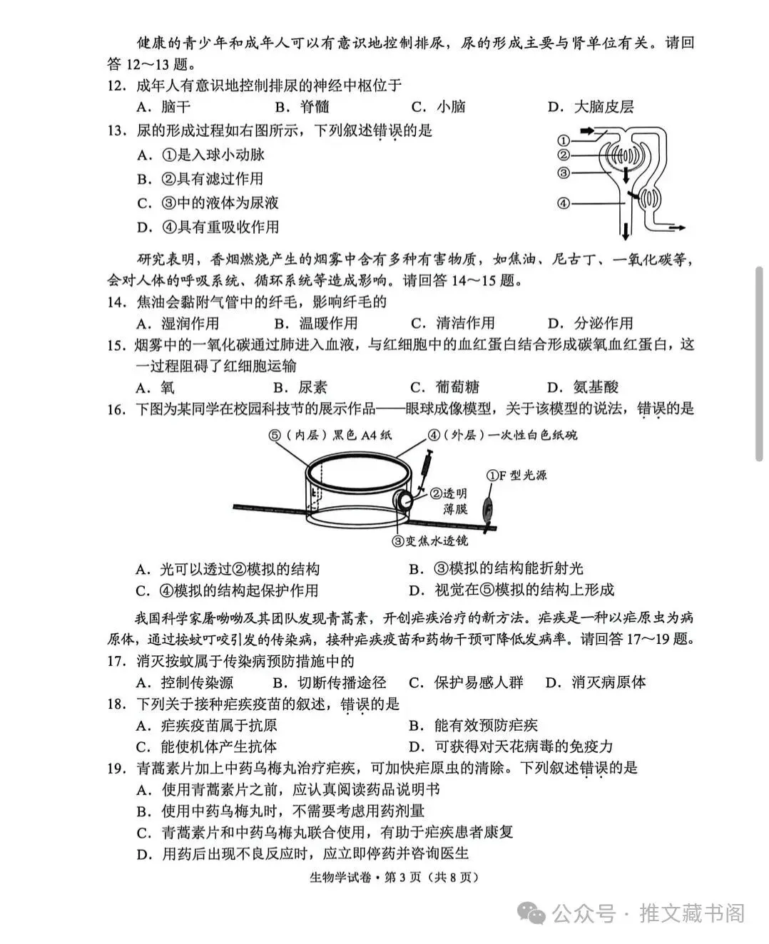 中考真题原卷:云南省2026年中考全9学科试题(无答案)-第64张图片-四季读书网 中考真题原卷:云南省2026年中考全9学科试题(无答案)-第64张图片-四季读书网