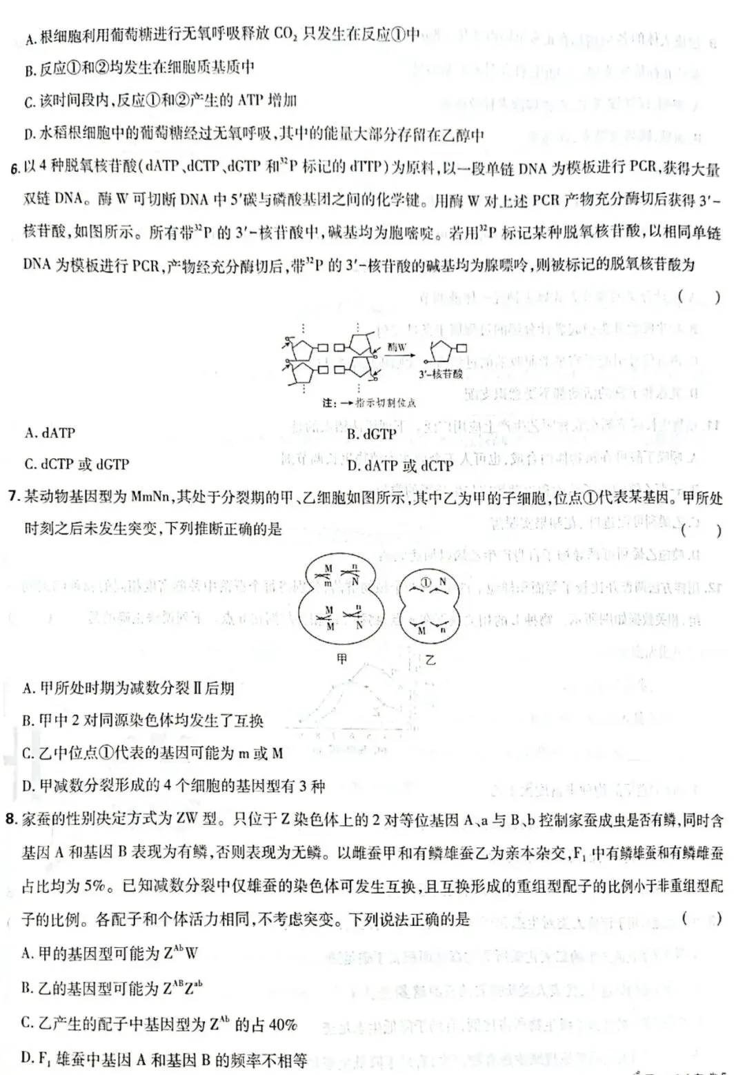 【高考真题】2026年普通高考生物试题(山东卷完整版)-第2张图片-四季读书网 【高考真题】2026年普通高考生物试题(山东卷完整版)-第2张图片-四季读书网