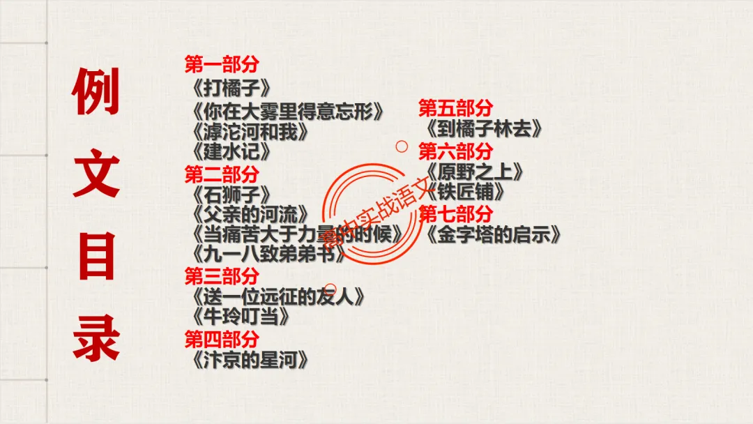 10+篇【真题散文】中透视【散文考点】(结构思路+内容要点+形象语言+手法文体+标题意蕴等)-第17张图片-四季读书网 10+篇【真题散文】中透视【散文考点】(结构思路+内容要点+形象语言+手法文体+标题意蕴等)-第17张图片-四季读书网