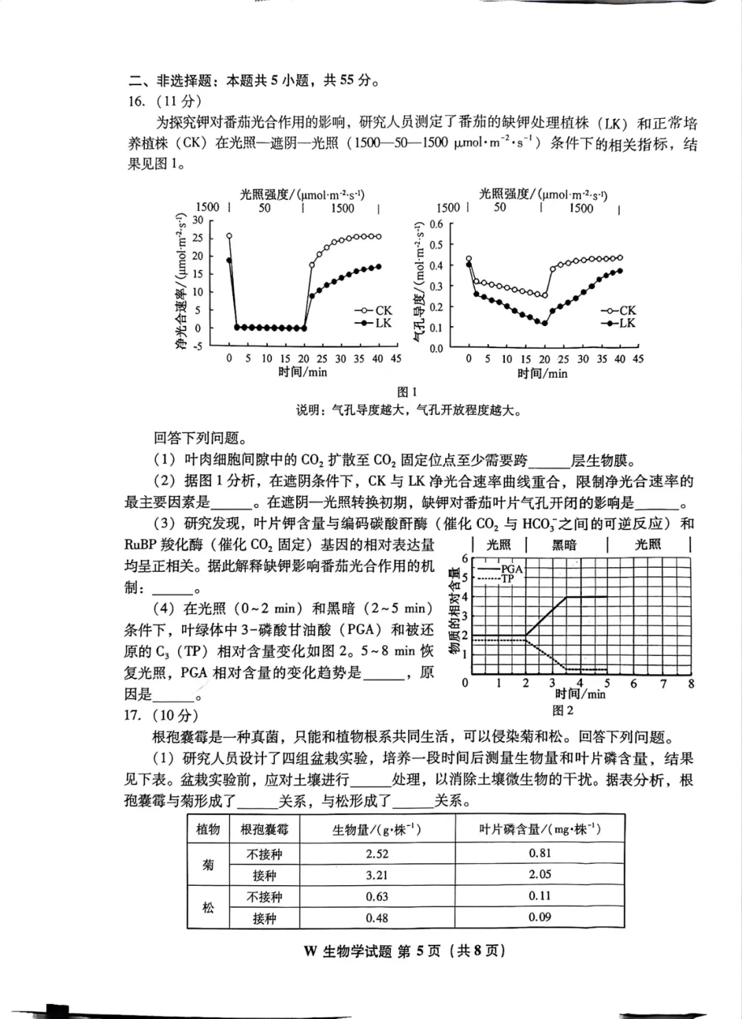 【2026高考真题】2026高考生物真题分享(安徽卷)-第6张图片-四季读书网