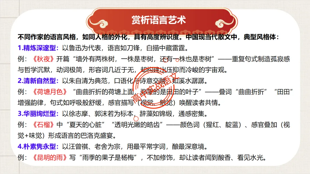 10+篇【真题散文】中透视【散文考点】(结构思路+内容要点+形象语言+手法文体+标题意蕴等)-第46张图片-四季读书网 10+篇【真题散文】中透视【散文考点】(结构思路+内容要点+形象语言+手法文体+标题意蕴等)-第46张图片-四季读书网