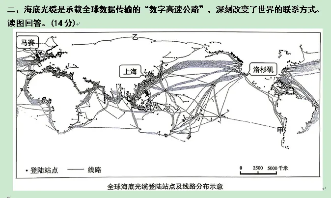 2026年各省市地理中考地理真题再现(上海卷)-第2张图片-四季读书网