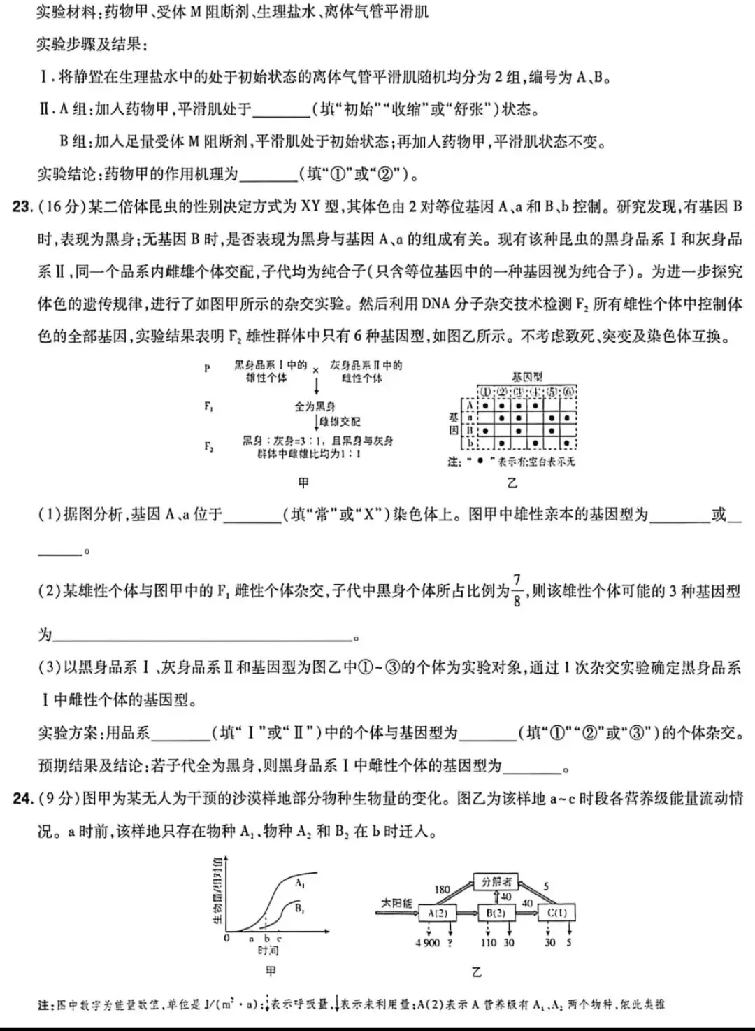 2026年山东高考生物真题-第6张图片-四季读书网 2026年山东高考生物真题-第6张图片-四季读书网