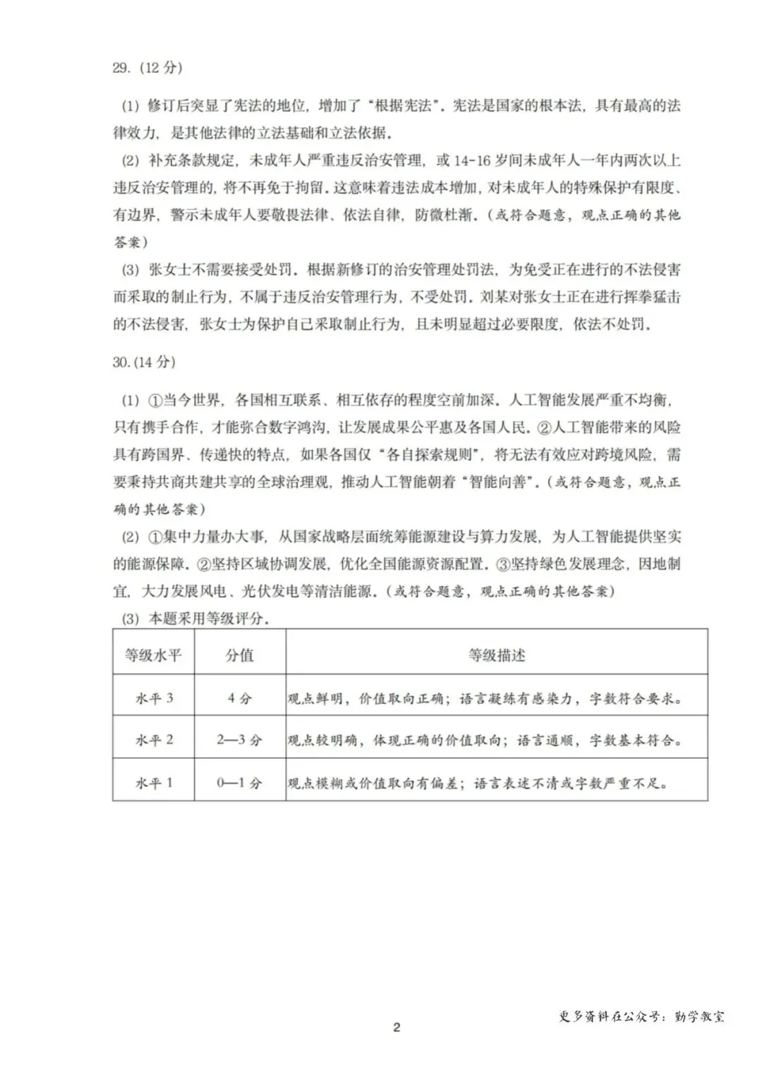 【试卷分享】2026年厦门市初中毕业年级模拟考试政治试题-第11张图片-四季读书网
