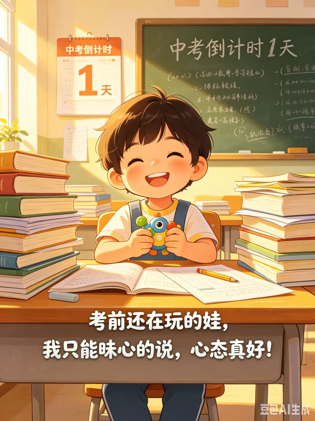 中考最后一天你家娃在做什么?-第1张图片-四季读书网