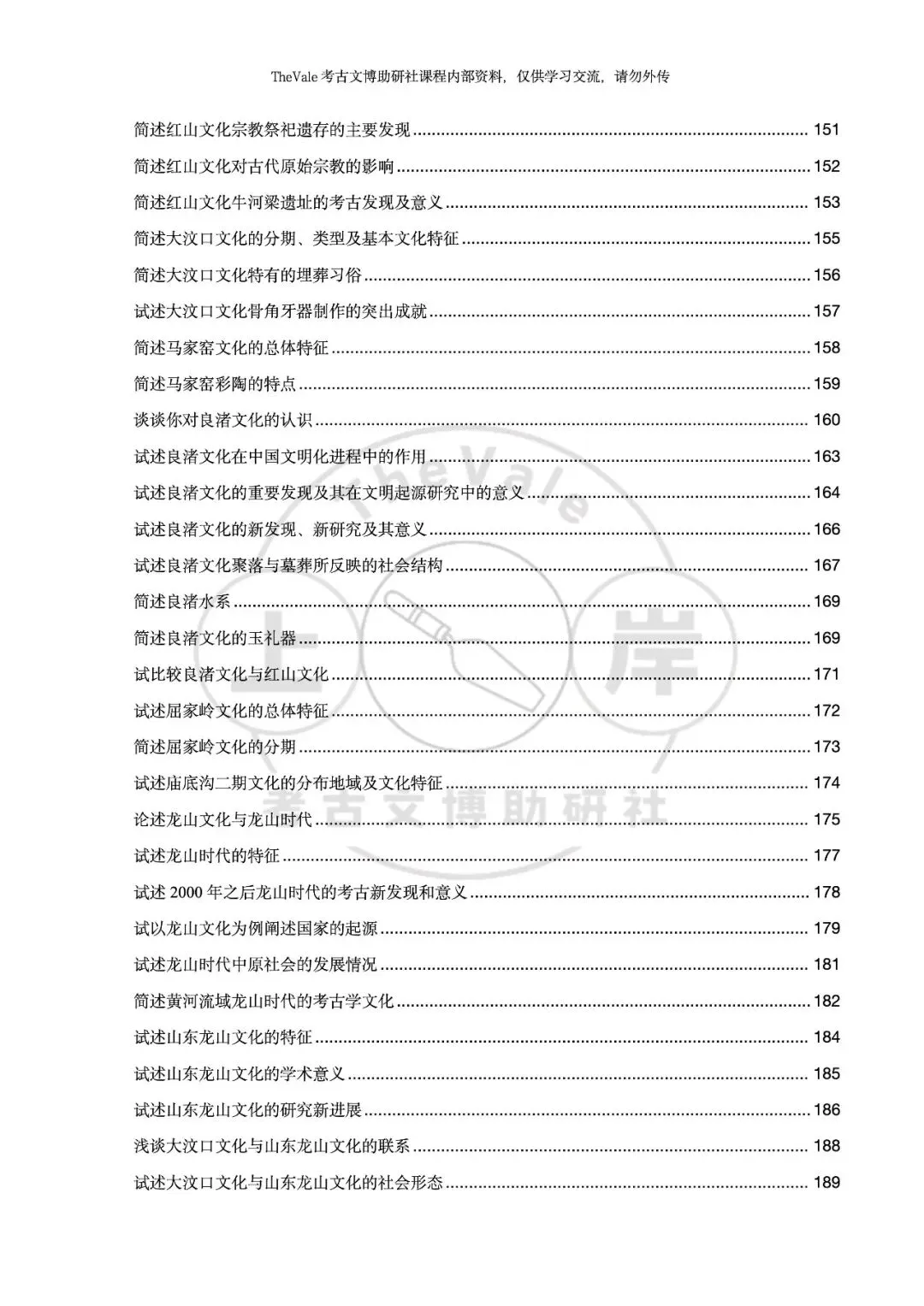 【资料】26最新版考古考研各校真题答案汇编-史前考古分册上架!新增配套课程服务!-第10张图片-四季读书网