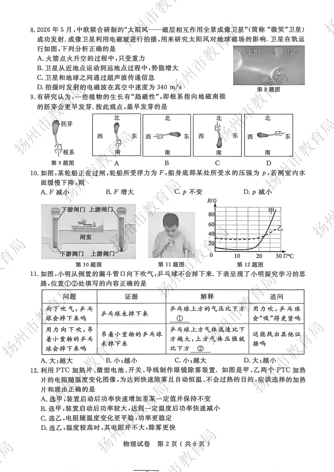 2026年扬州中考试卷及答案已出炉!-第28张图片-四季读书网