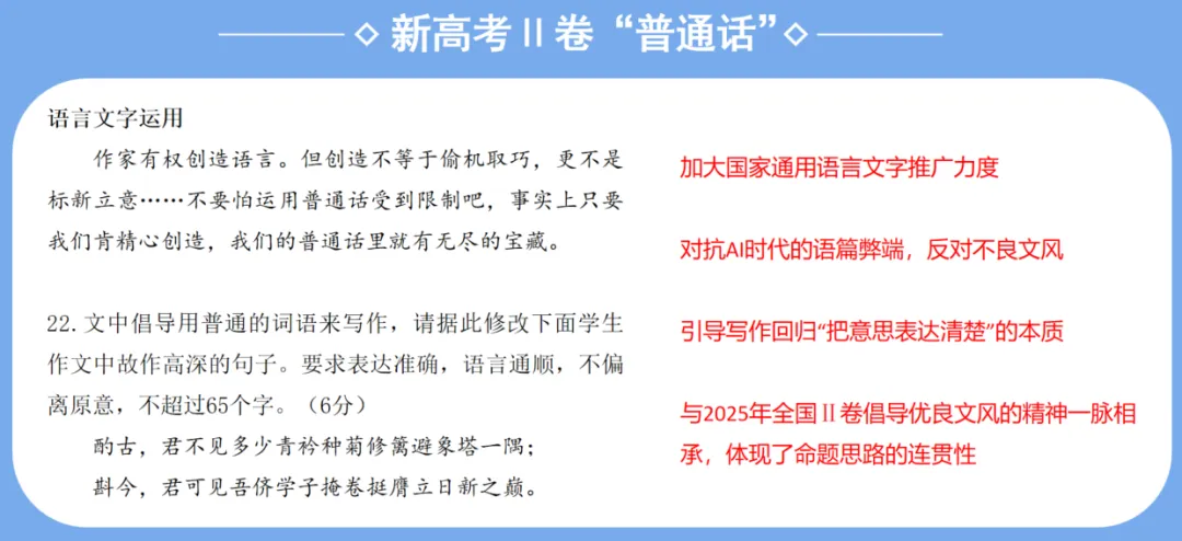 聚焦2026高考语文真题,洞察近三年命题特点,构建高效复习策略体系-第7张图片-四季读书网 聚焦2026高考语文真题,洞察近三年命题特点,构建高效复习策略体系-第7张图片-四季读书网