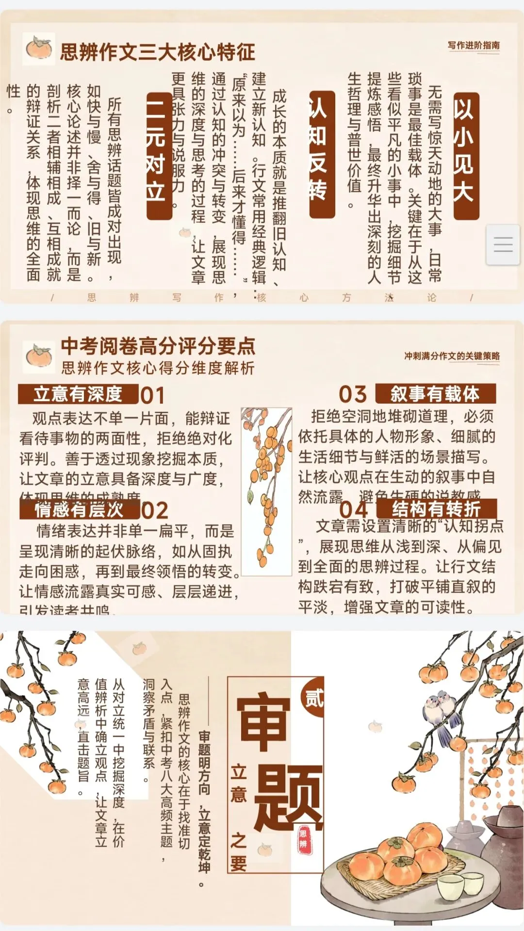 中考八大高频思辨主题作文|思辩写作技巧指导|全套中考思辨作文课件|附20篇思辨范文| 冲刺2026|吃透思辨立意,作文稳稳冲进高分档-第3张图片-四季读书网
