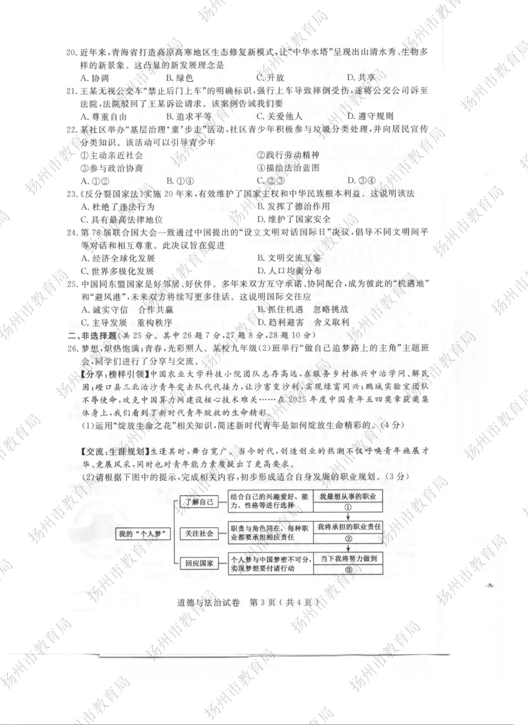 【重磅】2026扬州中考试卷新鲜出炉!在线估分已开启-第46张图片-四季读书网 【重磅】2026扬州中考试卷新鲜出炉!在线估分已开启-第46张图片-四季读书网