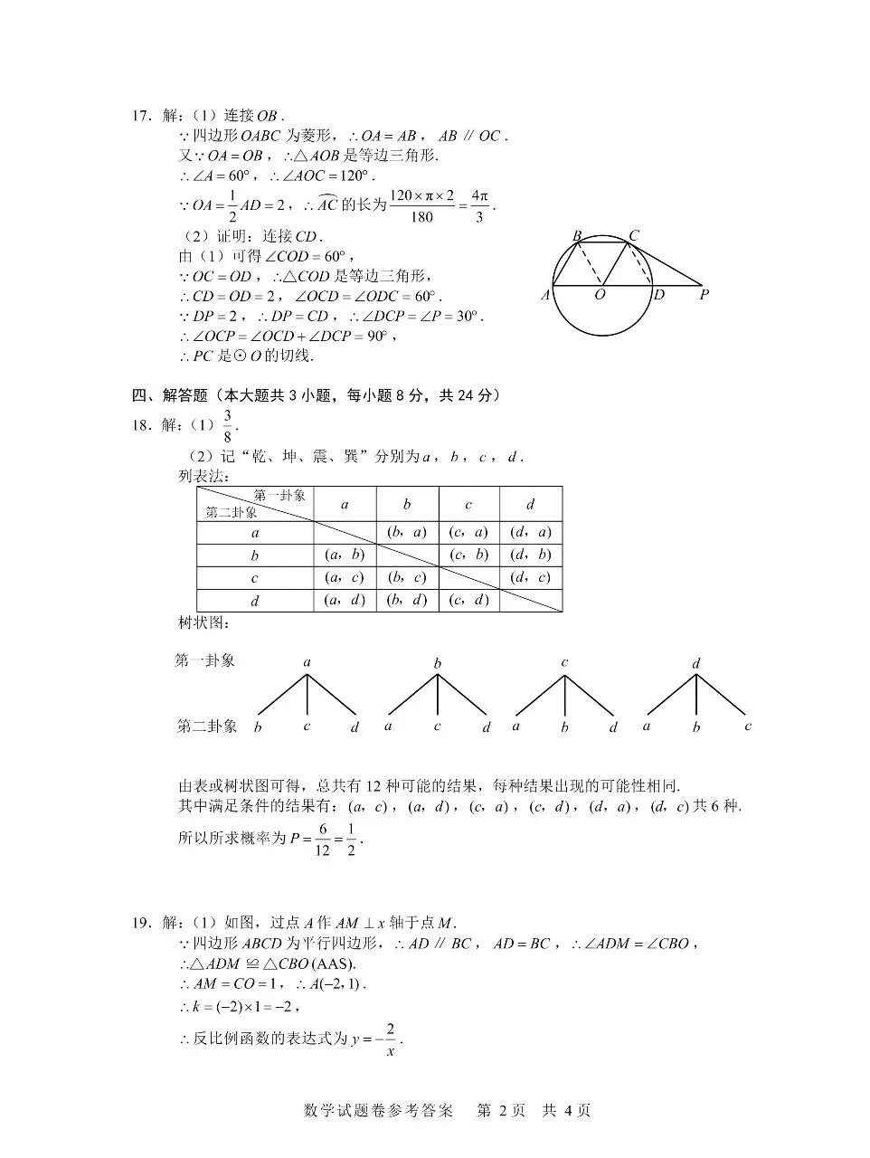 2026江西中考官方试题答案-第2张图片-四季读书网