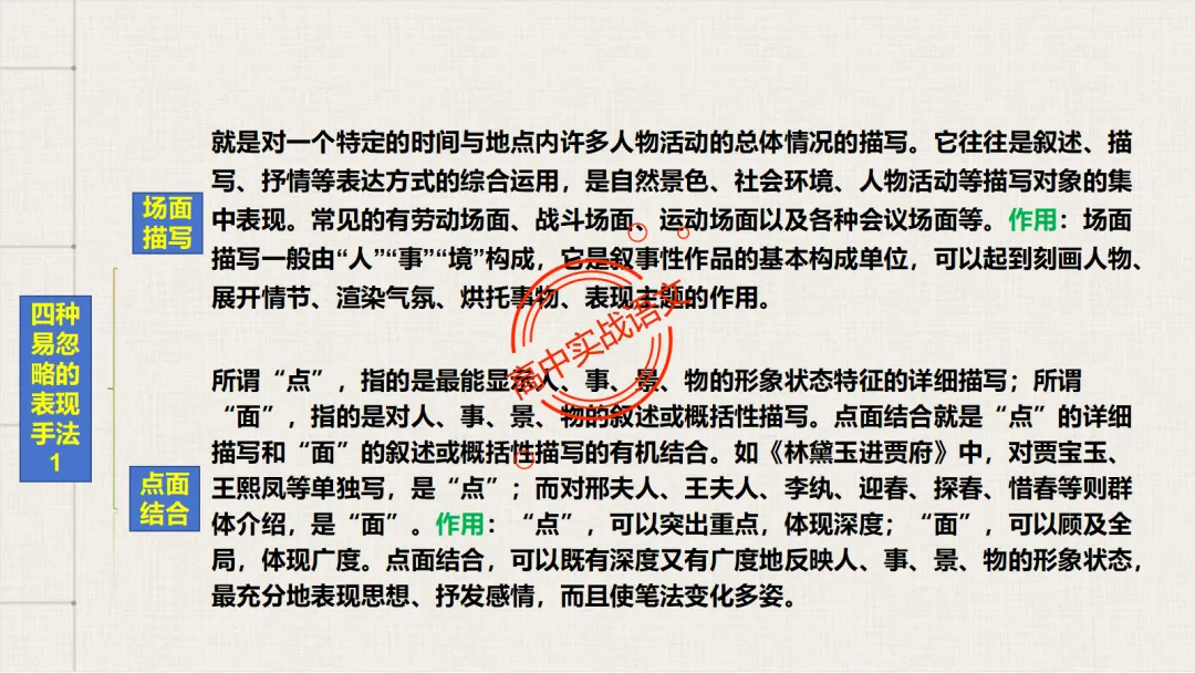13篇【真题小说】透视【小说考点】【描写手法+人物形象+叙述手法+人物心理+叙述视角+情节作用】-第34张图片-四季读书网