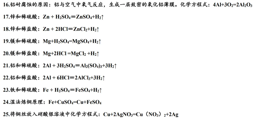 中考倒计时,速通初中化学方程式-第3张图片-四季读书网