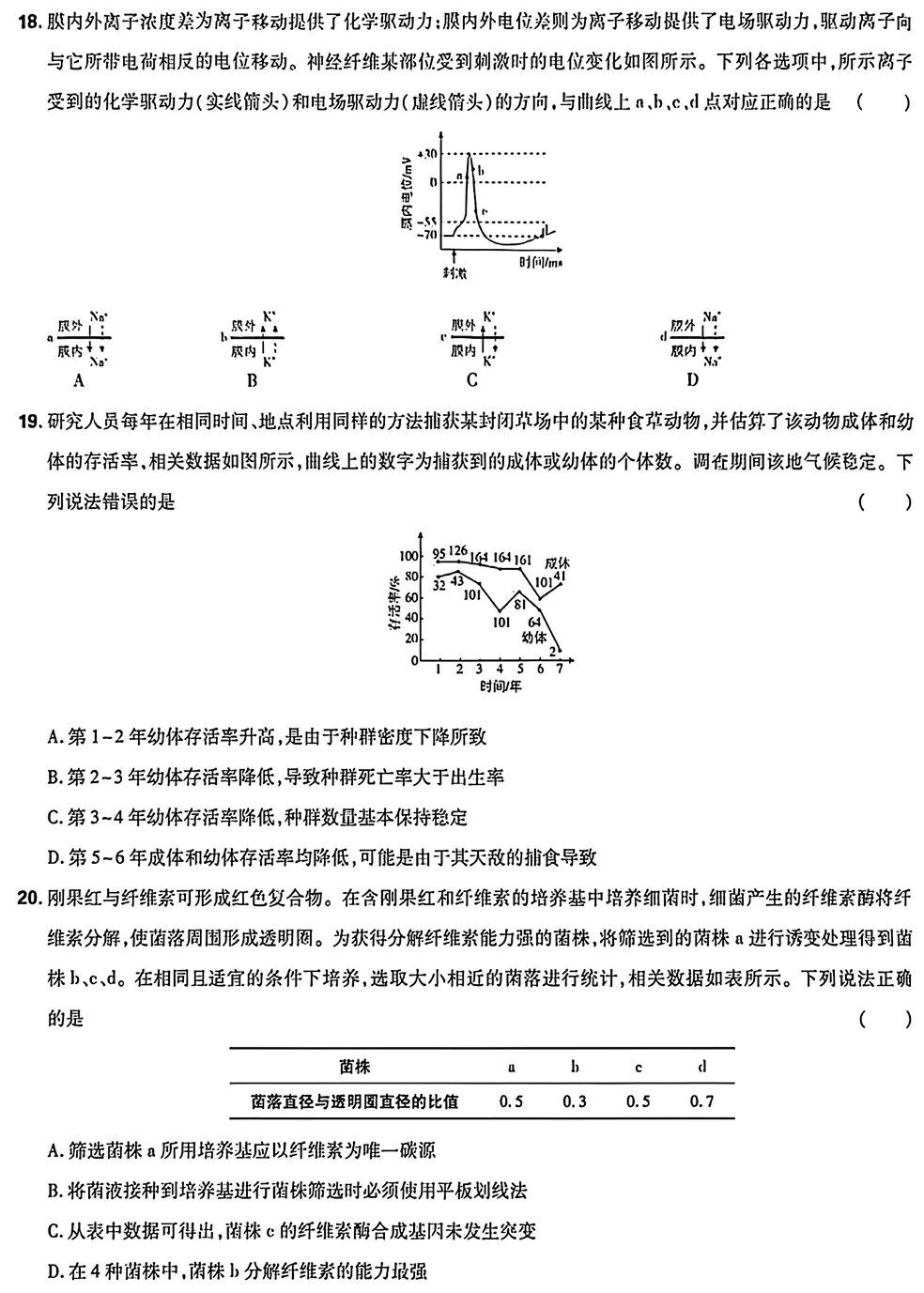 2026年山东高考生物真题试卷-第5张图片-四季读书网