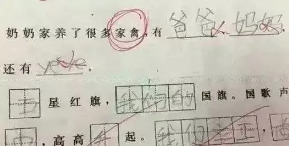 分享|小学生0分试卷曝光,看完笑出鼻涕泡,哈哈哈哈哈哈哈-第8张图片-四季读书网