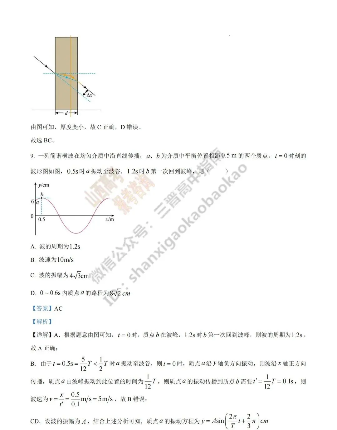 2026年山西高考真题语文/数学/英语/物理/生物/地理/政治/化学试题与答案(带试题分析) !-第111张图片-四季读书网