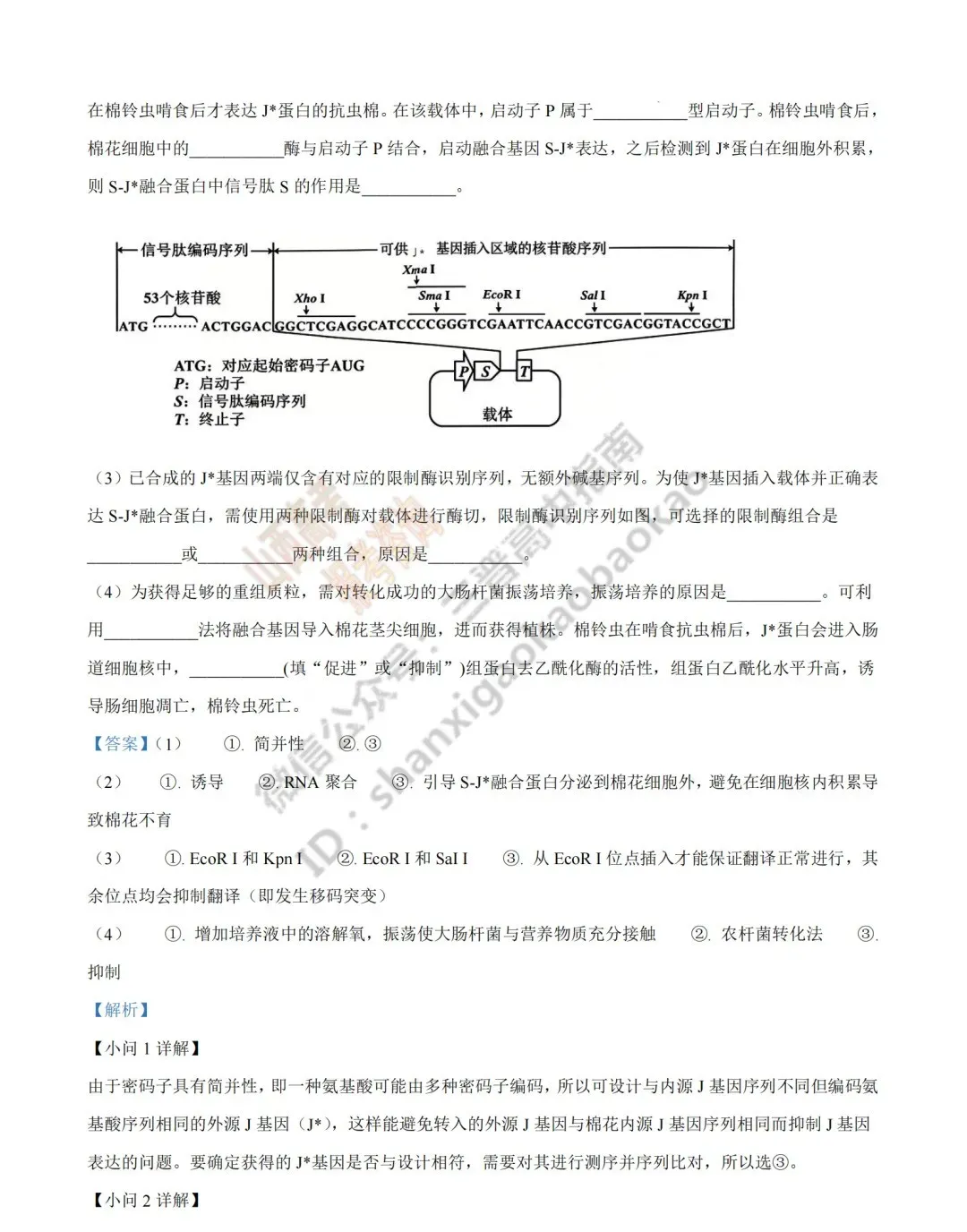 2026年山西高考真题语文/数学/英语/物理/生物/地理/政治/化学试题与答案(带试题分析) !-第179张图片-四季读书网
