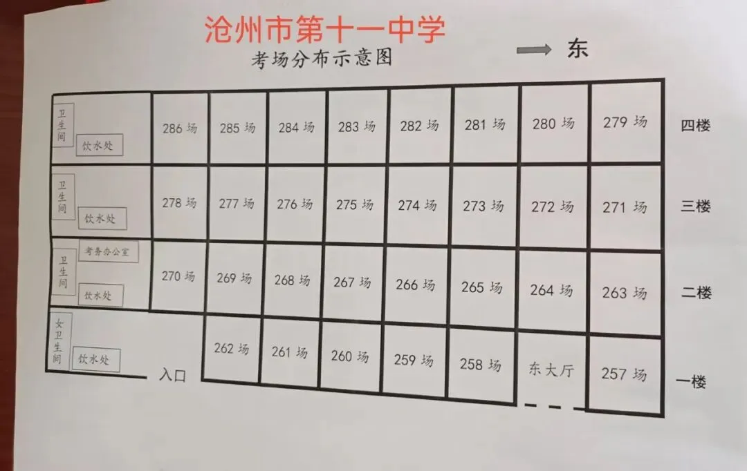 中考考前提醒 | 沧州一中、二中、五中、八中、十四中等9个考点考场平面图发布,最新信息速查→-第10张图片-四季读书网