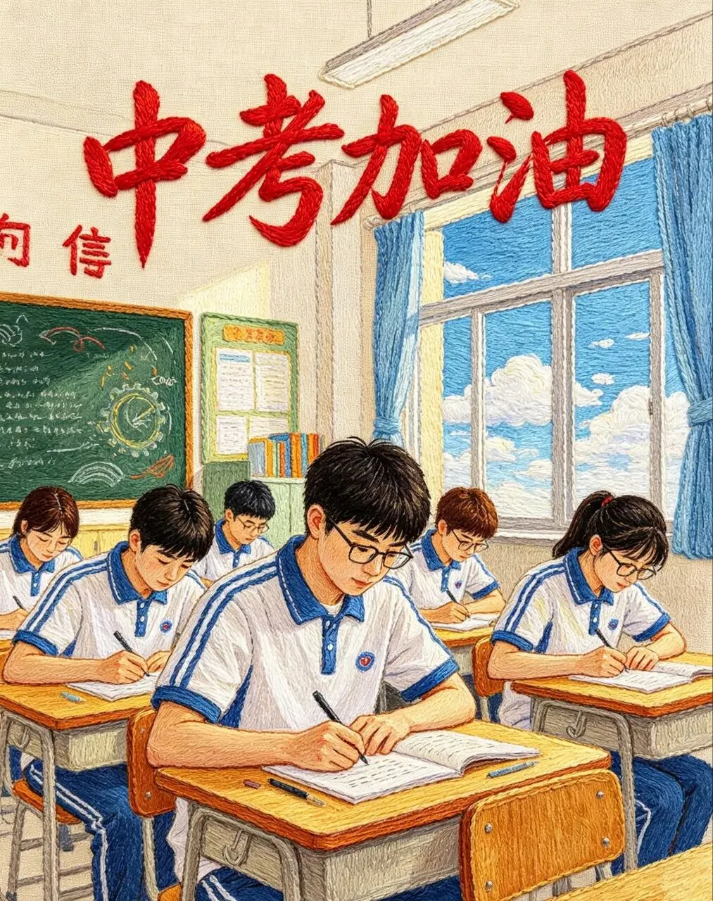 中考成绩是靠自己努力争取来的!-第14张图片-四季读书网
