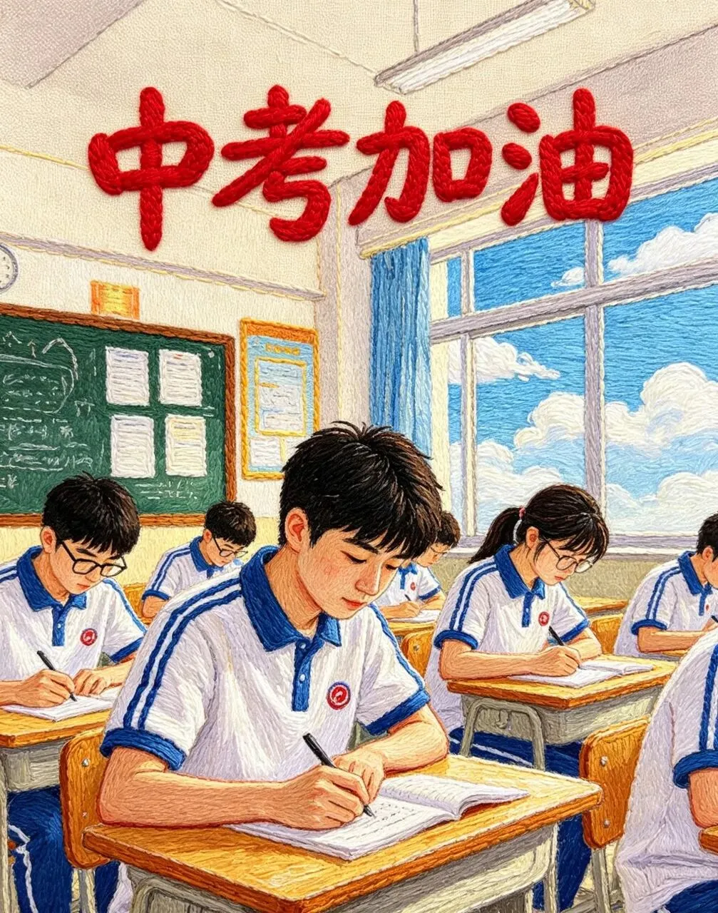 中考成绩是靠自己努力争取来的!-第15张图片-四季读书网