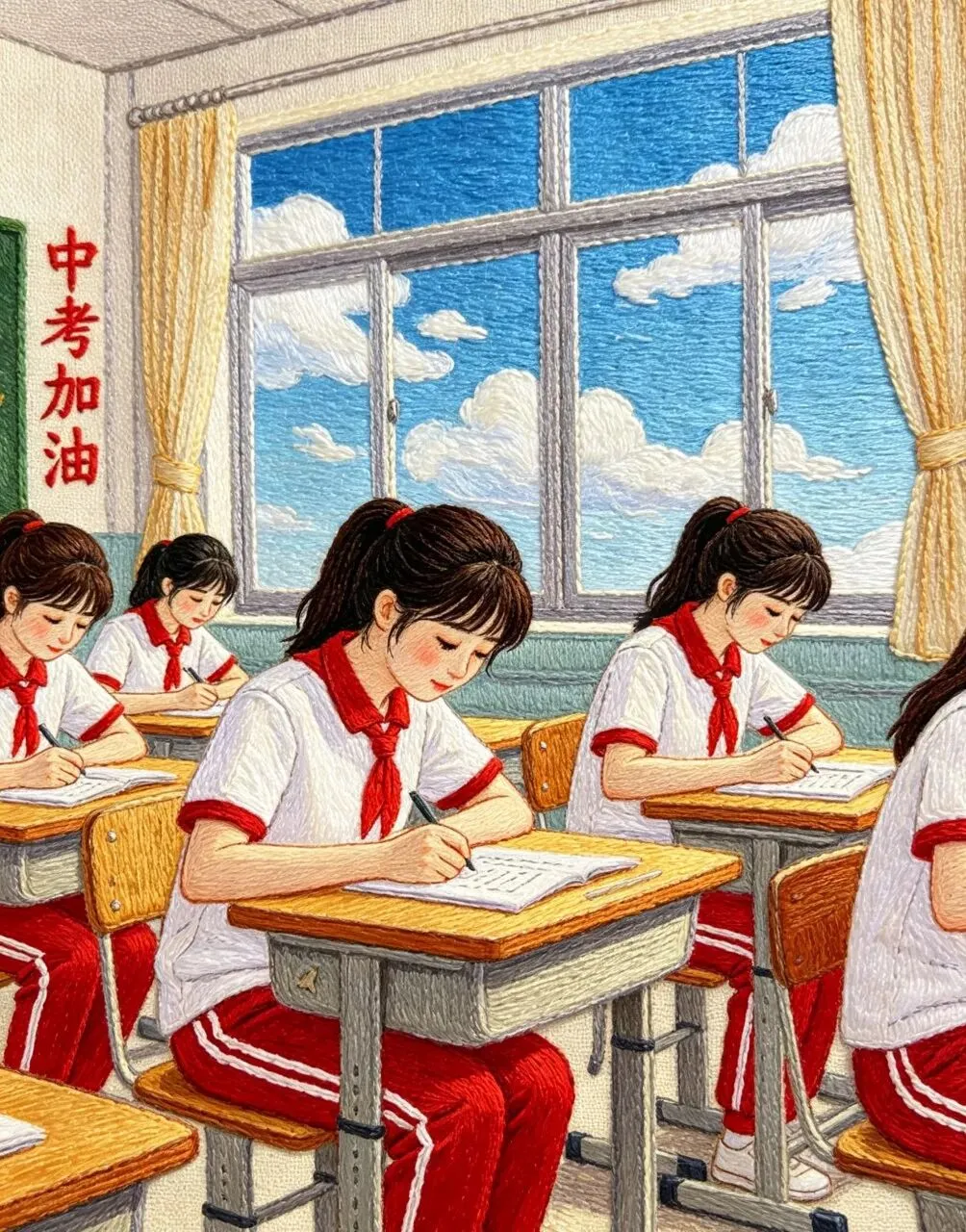 中考成绩是靠自己努力争取来的!-第16张图片-四季读书网