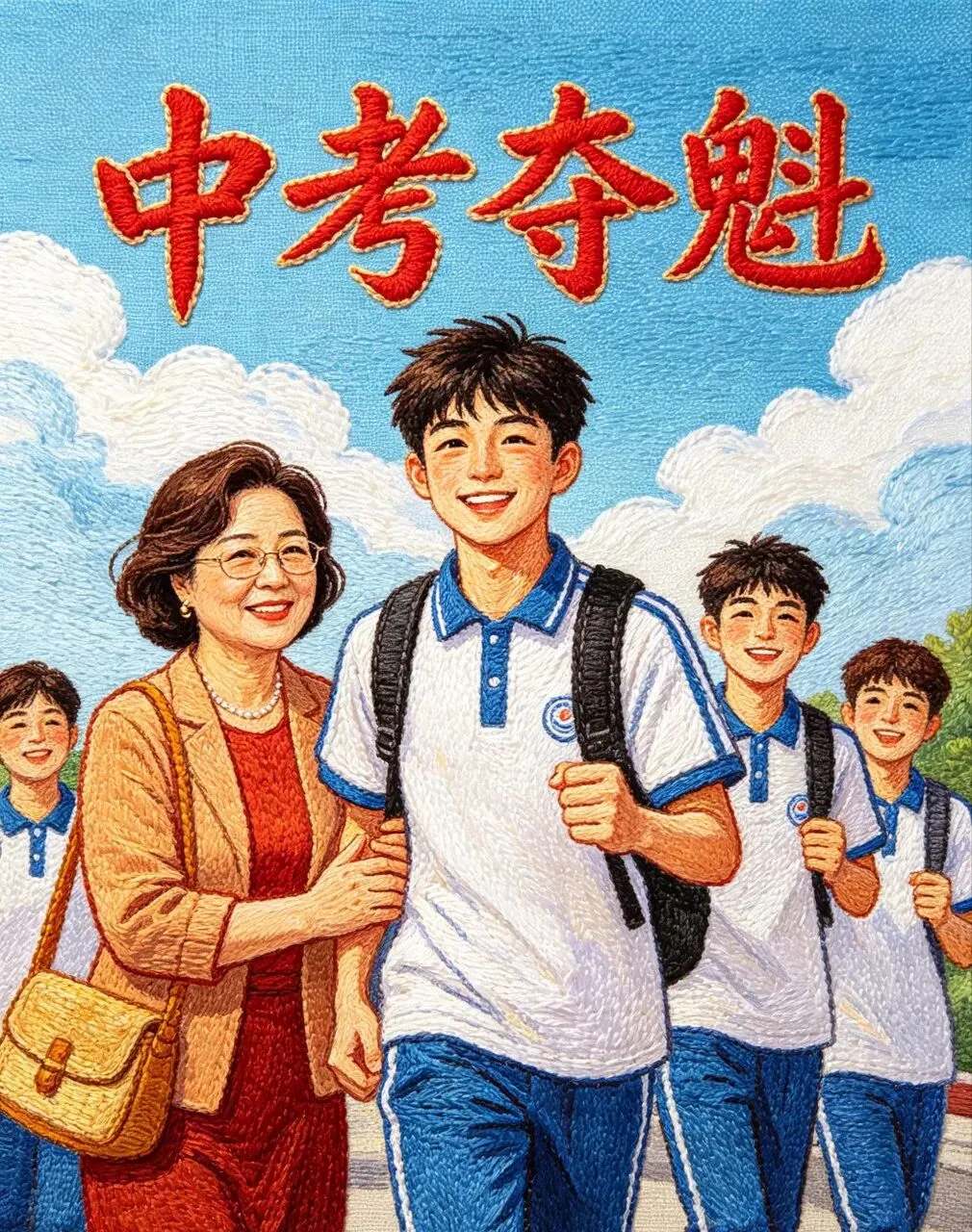 中考成绩是靠自己努力争取来的!-第19张图片-四季读书网