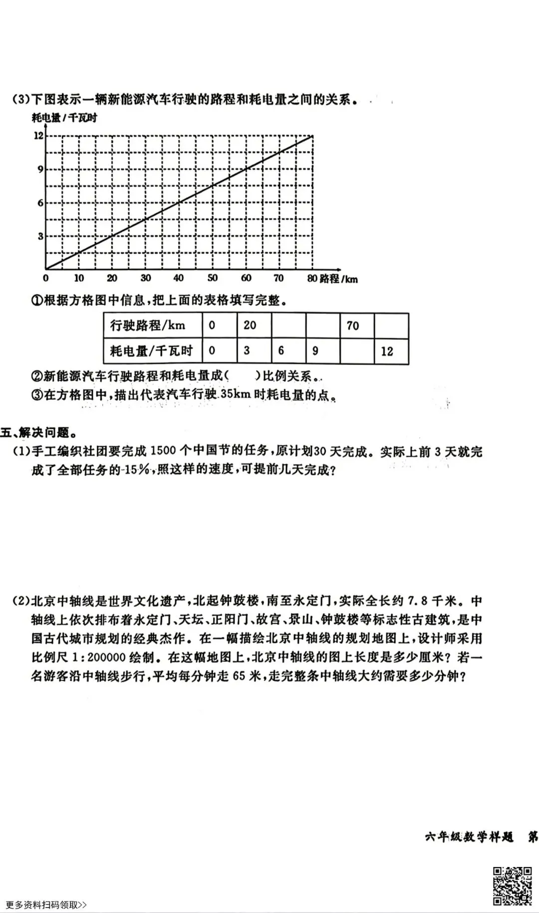 2026北京通州六年级(下)期末数学试卷(含答案)-第5张图片-四季读书网 2026北京通州六年级(下)期末数学试卷(含答案)-第5张图片-四季读书网