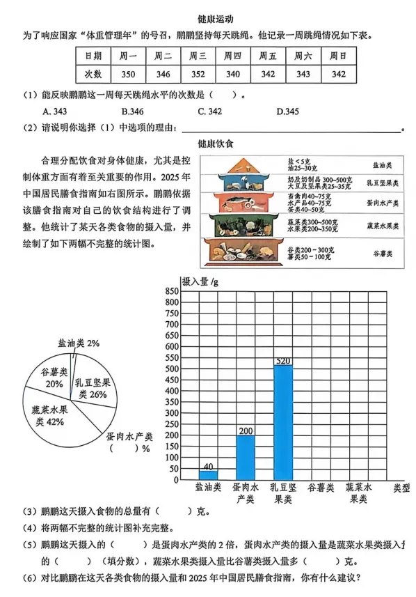 【期末试卷】2025年深圳市福田区六年级下册数学期末试卷-第7张图片-四季读书网