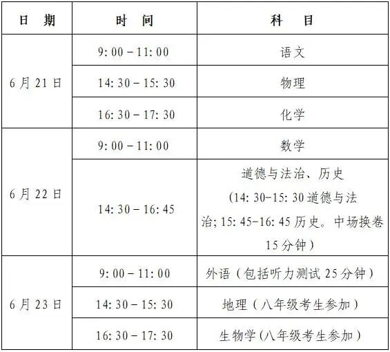 馆陶2026中考 考场和考试时间来了?-第10张图片-四季读书网 馆陶2026中考 考场和考试时间来了?-第10张图片-四季读书网